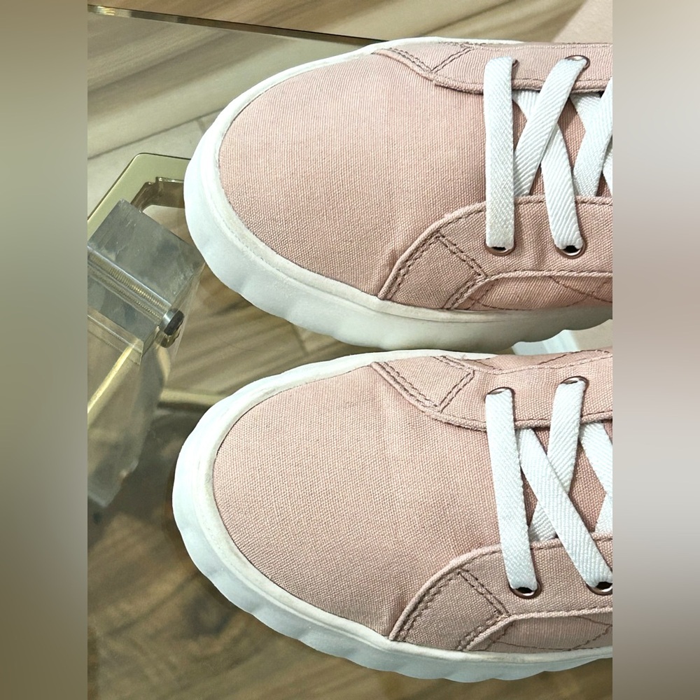 Roxy Blush Pink Chunky Platform Sneakers Size 10 - Picture 2 of 16